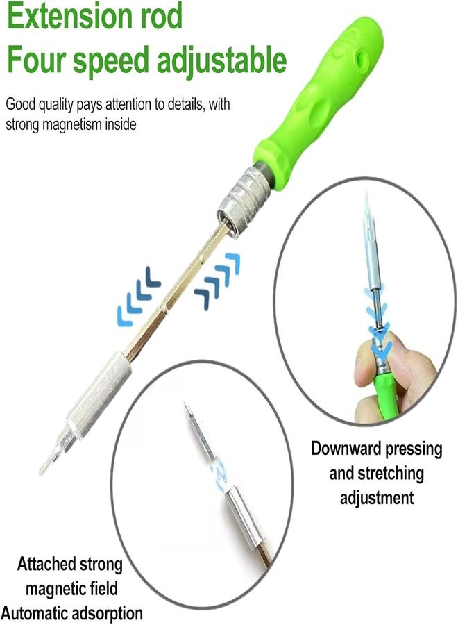 KRYLAR-32 in 1 Small Screwdriver Set, Mini Magnetic Screwdriver Set Contains 30 Bits Precision Repair Tool Kit, Torx Screwdriver Tool Sets for Eyeglass, Watch, Phones, Laptop, Computers, Toys. - Image 4